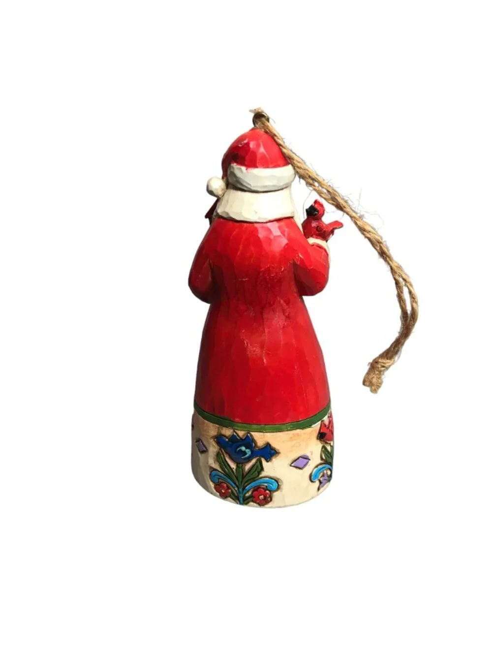 Jim Shore Santa Claus Christmas Ornament Cardinal  2014 Holiday Decor Folkart Ho